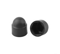 Lot de 30 cache-écrous hexagonaux en nylon pour protection de vis hexagonales, couverture décorative en plastique pour sécurité des boulons de meubles (6 x 10 mm)