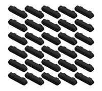 Lot de 30 Cache-Orifices d'Évacuation pour Fenêtre PVC, Couvercle de Trou de Drain et Cache Aération, Noir - Remplacement pour Contrôle Humidité et Cache Paumelle