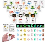 Lot de 30 cadeaux de reconnaissance des employés en vrac pour collègues de travail en résine lumineuse animal inspirant animal jeu de mots boîte de respiration émotionnelle santé mentale cadeau de