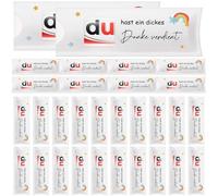 Lot de 30 cadeaux de remerciement pour collègues, « Du Hast Ein Dickes Danke Verdient, Kleine Wiederverwendbare Filz Schokoriegel Hülle für Mitarbeiter Team», enseignant, éducateur, sans chocolat