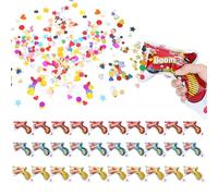 Lot de 30 canons à confettis, mini canons à confettis, pour mariage, feu d'artifice de table, confettis, anniversaire, fête, pour carnaval, anniversaire, mariage, Noël, fête, anniversaire