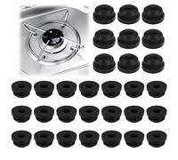 Lot de 30 caoutchoucs de support de casserole, pieds en caoutchouc rouillé, compatibles avec les supports de casseroles, avec tiges de 5 mm de Dometic, Smev et Thetford, accessoires pour plaque de