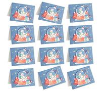 Lot de 30 cartes de Noël pliables de 9,1 x 12,7 cm, cartes de vœux de Noël pour les vacances d'hiver, le Nouvel An pour un ami