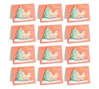 Lot de 30 cartes de Noël pliables de 9,1 x 12,7 cm, cartes de vœux de Noël pour les vacances d'hiver, le Nouvel An pour un ami