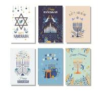 Lot de 30 cartes de vœux humoristiques Menorah Oiseau avec enveloppe pour fêtes religieuses Hanoukka