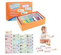 Lot de 30 cartes flash de vocabulaire pour mémoriser, reconnaître, éclairer le vocabulaire et exercer la pensée, enseigner la lecture du vocabulaire pour enfants