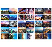 Lot de 30 cartes postales de voyage - Assortiment de cartes postales - 10 x 15 cm new york
