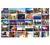 Lot de 30 cartes postales de voyage - Assortiment de cartes postales - 10 x 15 cm paris