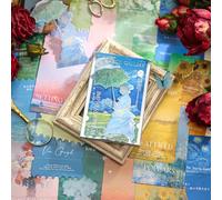 Lot de 30 cartes postales romantiques de voyage, impressionnisme classique, peinture à l'huile, collection d'images, cartes de vœux, lot cadeau hétéroïde, 30 motifs différents, parfaits pour les fêtes