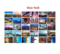 Lot de 30 cartes postales vierges de renommée mondiale, monument, monument, voyage, paysage, cartes postales vierges (New York)