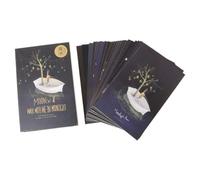 Lot de 30 cartes postales vintage phosphorescentes en papier