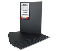 Lot de 30 cartons de reliure, format A3, en noir, épaisseur : 2 mm, grammage : 1 370 g/m².