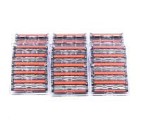 Lot de 30 cartouches de rasoir Taconic Shave 3 lames pour poignées Gillette Atra avec bande lubrifiante à l'aloe et à la vitamine E pour plus de confort et de proximité - Fabriqué aux États-Unis