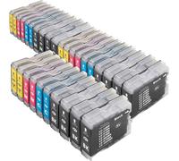 Lot de 30 cartouches d'encre compatibles Brother LC-970 / LC-1000 pour Brother DCP 130 135 150 330 350C 540CN 560CN 750CW 770CW MFC 235 240 260 3360C 440 465 5460 5860 660 680CN 885CW