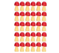 Lot de 30 champignons miniatures à l'échelle 1:12 pour maison de poupée, décoration de maison de poupée, champignon