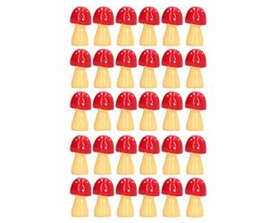 Lot de 30 champignons miniatures à l'échelle 1:12 pour maison de poupée, décoration de maison de poupée, champignon