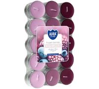 Lot de 30 chauffe-plats - Petites bougies chauffe-plat - Parfum doux de baies glacées - Bispol