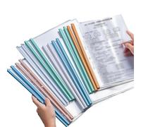 Lot de 30 chemises transparentes A4 en plastique épais, étanches, for le rangement des documents et la classification Pour Une Utilisation Au Bureau Et À L'école(Mixed)