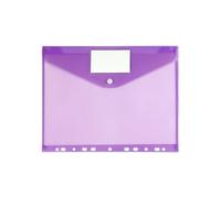 Lot de 30 classeurs A4, organiseurs, 11 trous, pochettes extensibles, perforées pour Bureau(Purple)