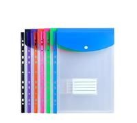 Lot de 30 classeurs A4, organiseurs, 11 trous, pochettes extensibles, perforées pour Bureau(Vertical style)