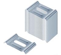 Lot de 30 clips de bac à câbles en acier au carbone pour paniers de câbles métalliques de 4-6 mm, galvanisés pour fixation avec vis de 5/16", support robuste pour mise à la terre et montage