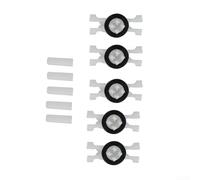 Lot de 30 clips de fixation de garniture de toit pour BMW E46 Série 3 1998 à 2014 avec rondelle d'étanchéité en caoutchouc noir par clip