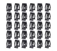 Lot de 30 clips de fixation en métal pour tableau de bord de voiture, garniture de console pour tableau de bord, rivets pour panneau de porte intérieure, pare-chocs, jupe latérale