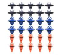 Lot de 30 clips de garniture de portière de voiture avec joints d'étanchéité pour 4Runner pour Cruiser Highlander pour jupe latérale extérieure