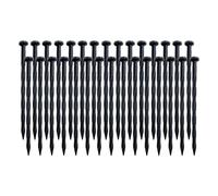 Lot de 30 clous moulus en plastique Tente extérieure Paysage Edakes Stakes Terrains pour auvents Camping Randonnées Plage