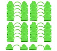 Lot de 30 colliers de serrage à double tête de 5 mm, clips fixes pour cadre de plantes, arche, abri de jardin, filet d'ombrage