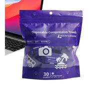 Lot de 30 comprimés compressés pour serviettes - Doux et absorbants - Serviettes extensibles - Pour salle de bain, camping, hôtel, salle de sport, centre de spa, maquillage, beauté