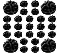 Lot de 30 connecteurs cubiques en plastique pour placard modulaire et étagères de rangement en forme de grille métallique, noir