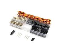 Lot de 30 connecteurs de câble servo Futaba anti-desserrage avec extension 22 AWG 60 Core pour servo ESC de voiture RC Robot Avion (30 prises servomo)