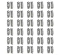 Lot de 30 connecteurs de chaîne en plastique transparent pour stores enrouleurs verticaux et stores pour chaînes de stores romains, rouleaux de rideaux et ventilateurs de plafond, taille standard 1,7