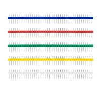 Lot de 30 connecteurs mâles 40 broches 2,54 mm pour projets PCB avec broches colorées en cuivre de haute qualité pour Arduino et Raspberry Pi DIY électronique