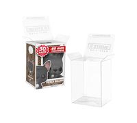 Lot de 30 coques de protection compatibles avec les figurines Funko Pop en vinyle de 10,2 cm, en acrylique transparent, 0,6 mm d'épaisseur, très résistante, avec fond autobloquant et verrouillage en D