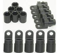 Lot de 30 cosses pour corde élastique de 6,35 mm avec crochet pour utilisation sur kayaks canoë rafttig - Protection UV