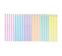Lot de 30 crayons à dessin en bois ergonomiques avec poignée triangulaire en bois avec petite gomme pour esquisse, écriture, dessin, étudiant avec gomme intégrée