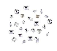Lot de 30 cristaux 3D pour nail art - Pierres précieuses - Pour décoration d'ongles, maquillage, vêtements, chaussures