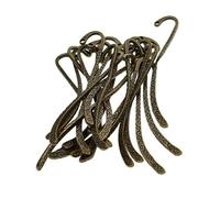 Lot de 30 crochets en métal pour marque-pages - Accessoires de fabrication de bijoux pour enseignants et amateurs de livres