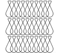 Lot de 30 crochets pour carrelage de plafond Tbar à utiliser pour accrocher des panneaux, des affiches, des bannières et des lumières au bureau, à l'école, au commerce de détail et aux conférences