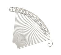 Lot de 30 crochets pour étiquettes de - En métal inoxydable - Pour paniers de fleurs, mangeoires à oiseaux, lampes solaires, carillons à vent, décorations de mariage