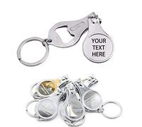 Lot de 30 décapsuleurs multifonctions 4 en 1 personnalisables, coupe-ongles, brasserie de faveurs de mariage, personnalisés privés, argent, cadeaux multifonctions pour homme