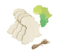 Lot de 30 découpes en bois brut Afrique de 10,2 cm - Décorations à suspendre pour décoration de fête à la maison