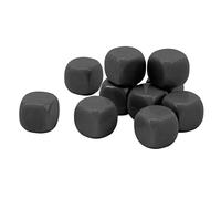 Lot de 30 dés Ronds à Six Faces en Acrylique de 16 mm pour Jeux de société en Classe, Autocollants DIY, enseignement des mathématiques et du comptage, Cadeaux de fête, colorés (Noir)