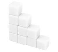 Lot de 30 Dés Vierges Durables à Six Faces de 16 Mm (Surface d'écriture) pour Enseigner Les Mathématiques et Jouer à des Jeux, Excellent Outil éducatif (Blanc)