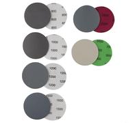 Lot de 30 disques abrasifs auto-agrippants avec grain 800 à 3000 pour ponçage efficace à sec et humide dans les projets automobiles et en bois