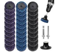 Lot de 30 disques abrasifs CSD de 50 mm - Pour visseuse sans fil - Pour perceuse Dremel - Pour enlever la peinture, l'oxydation de la rouille