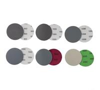 Lot de 30 disques de ponçage humides/secs à crochet et boucle de 3 75 mm avec grain 800 1000 1200 1500 3000 abrasifs étanches en carbure de silicium pour ponceuse orbitale et A