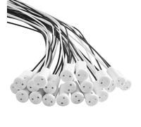Lot de 30 douilles G4 - 20 cm - Douille en céramique - Résistantes aux hautes températures - Adaptateur pour ampoule LED/halogène/quartz - Pour la maison et l'industrie - Pour lampes domestiques